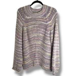 Nicholas Maliya Knit Alpaca Blend Sweater Size Large Cozy Winter